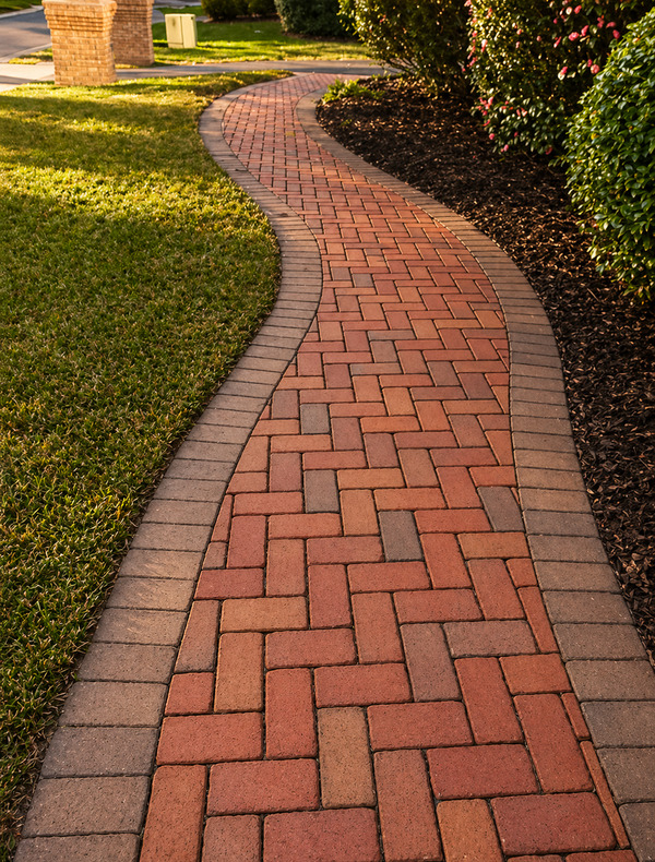 Brick patio showing deterioration and need for repair