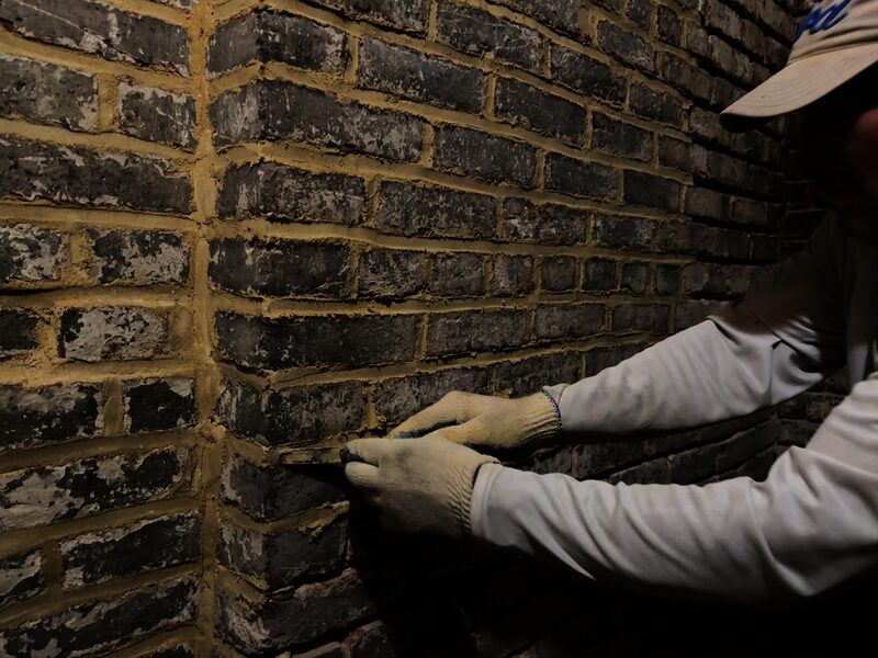 Beautiful residential brick home showing quality tuckpointing work